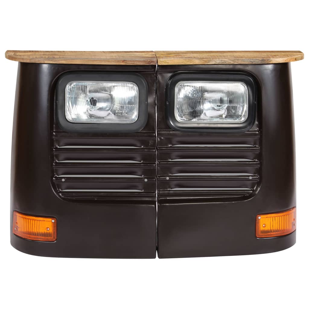 vidaXL Komoda u obliku kamiona od masivnog drva manga tamno siva