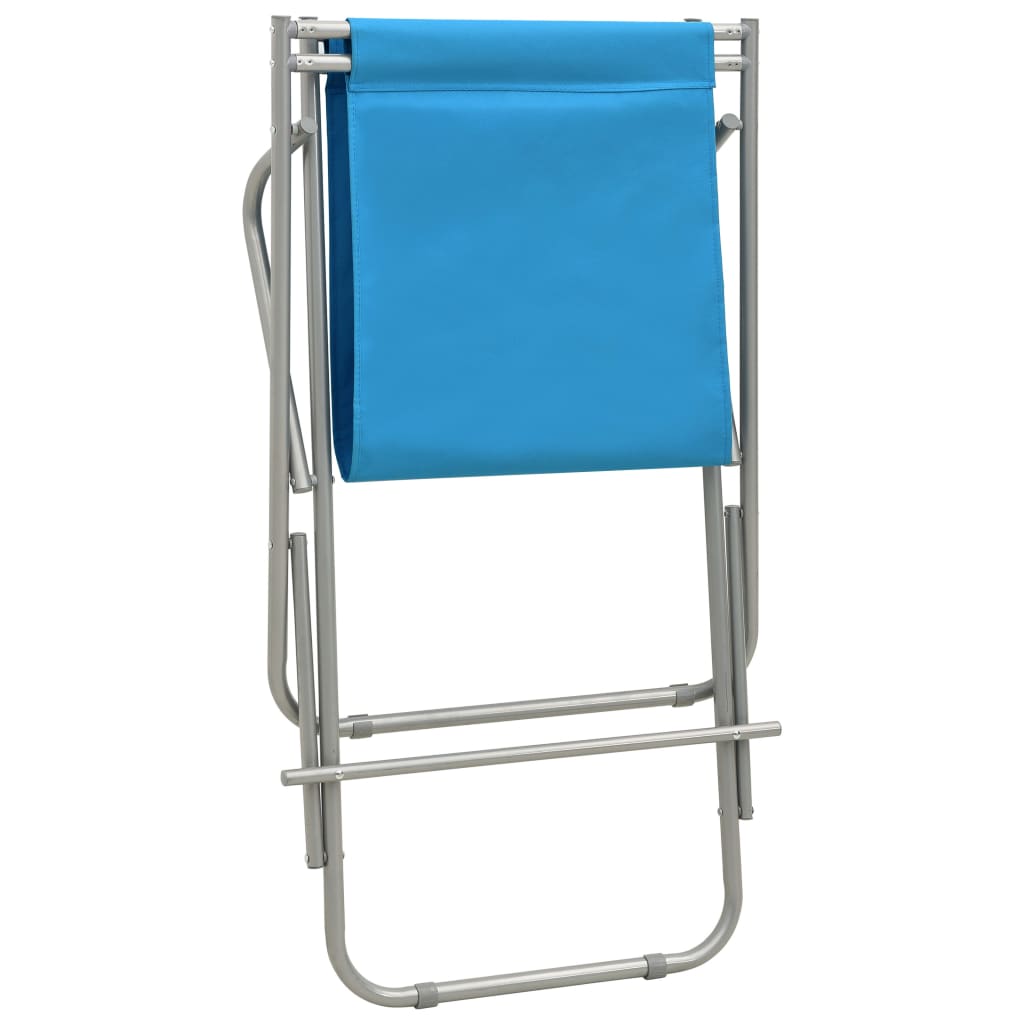 vidaXL Stolice za ljuljanje 2 kom čelične plave