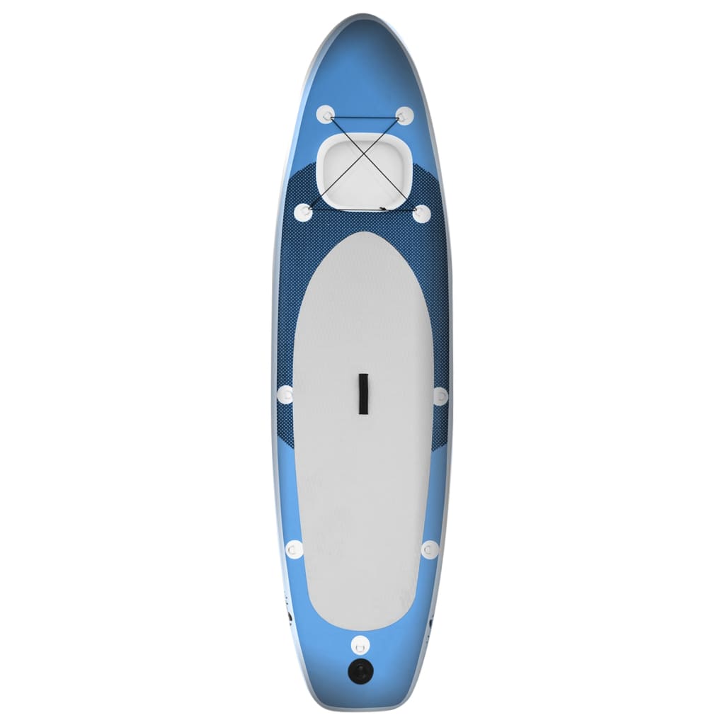 vidaXL Set daske za veslanje stojeći na napuhavanje plavi 360x81x10 cm