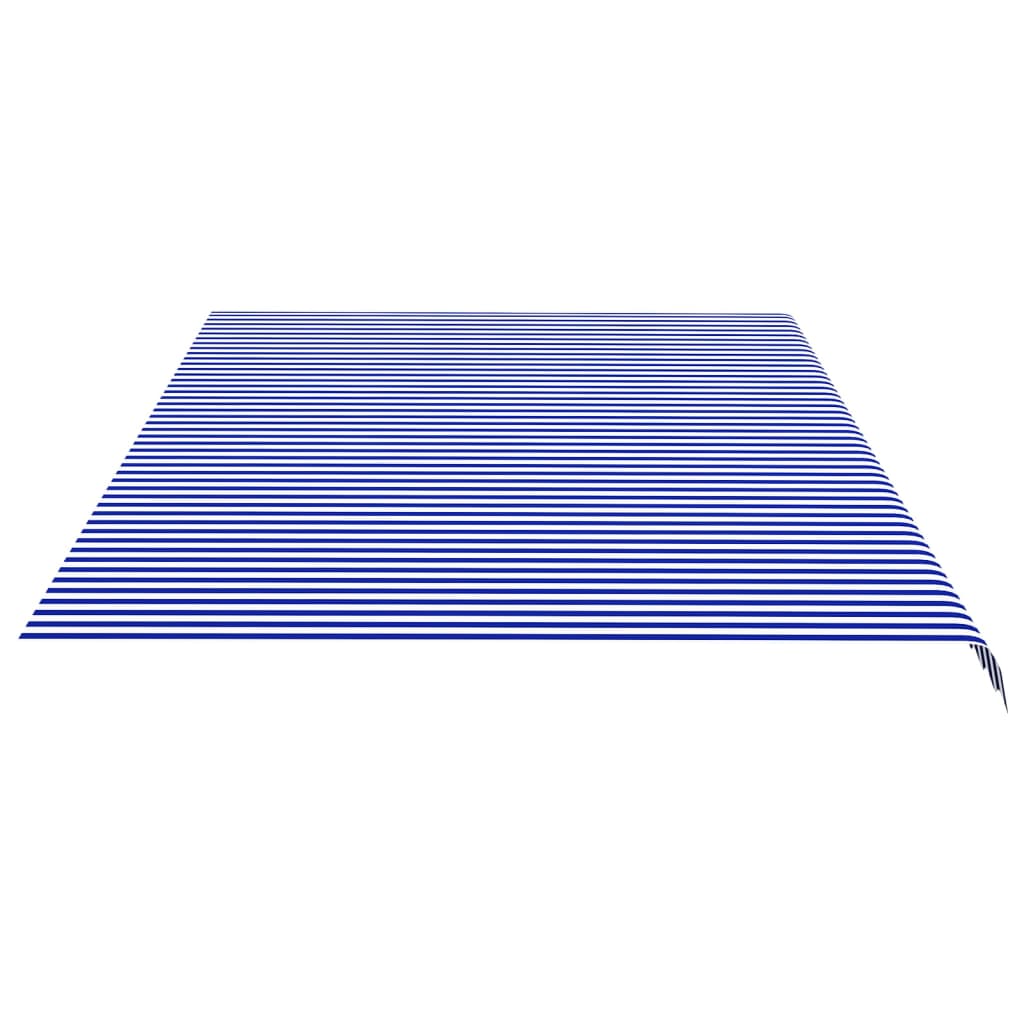 vidaXL Zamjenska tkanina za tendu plavo-bijela 6 x 3,5 m
