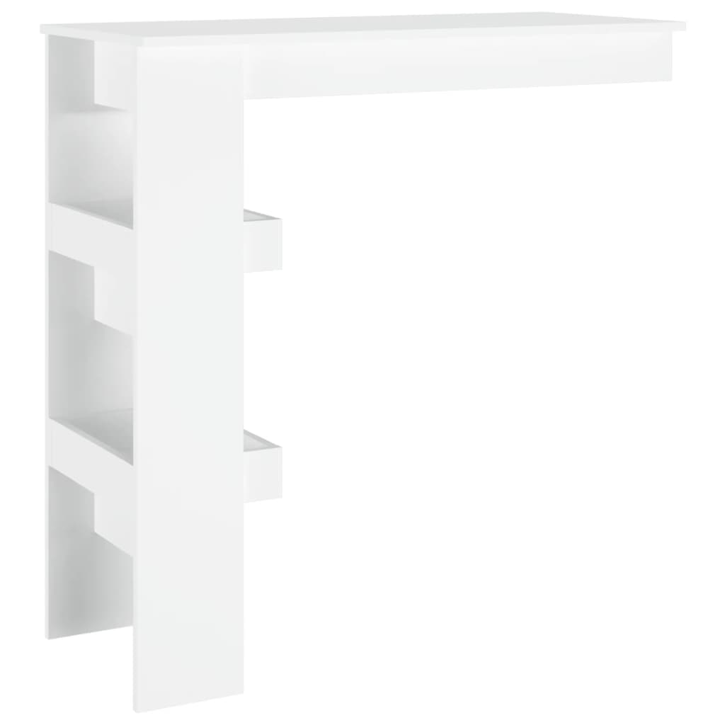 vidaXL Zidni barski stol bijeli 102 x 45 x 103,5 cm konstruirano drvo