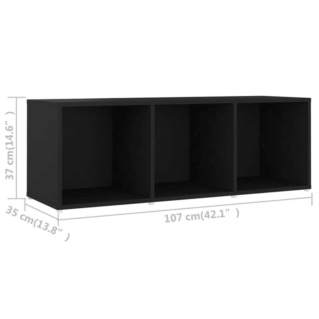 vidaXL TV ormarić crni 107 x 35 x 37 cm od konstruiranog drva