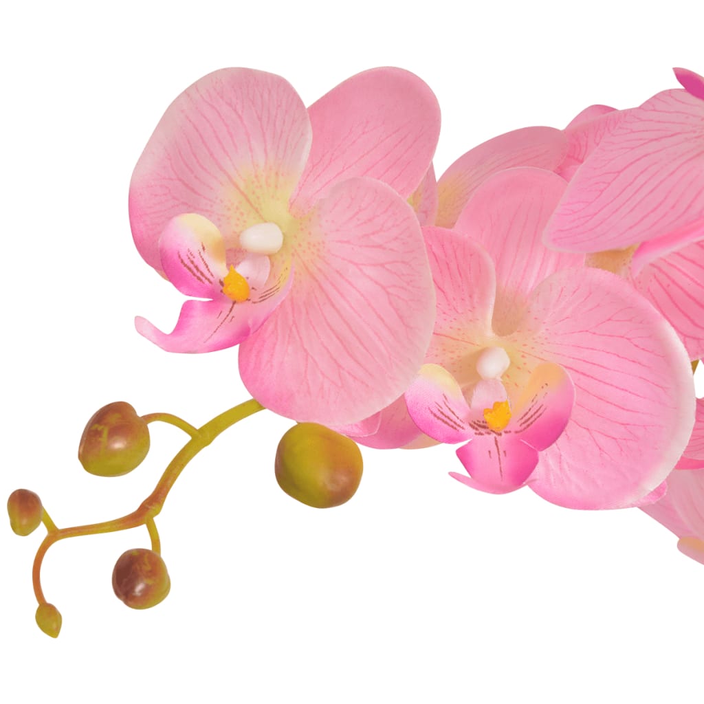 vidaXL Umjetna orhideja s posudom 65 cm ružičasta