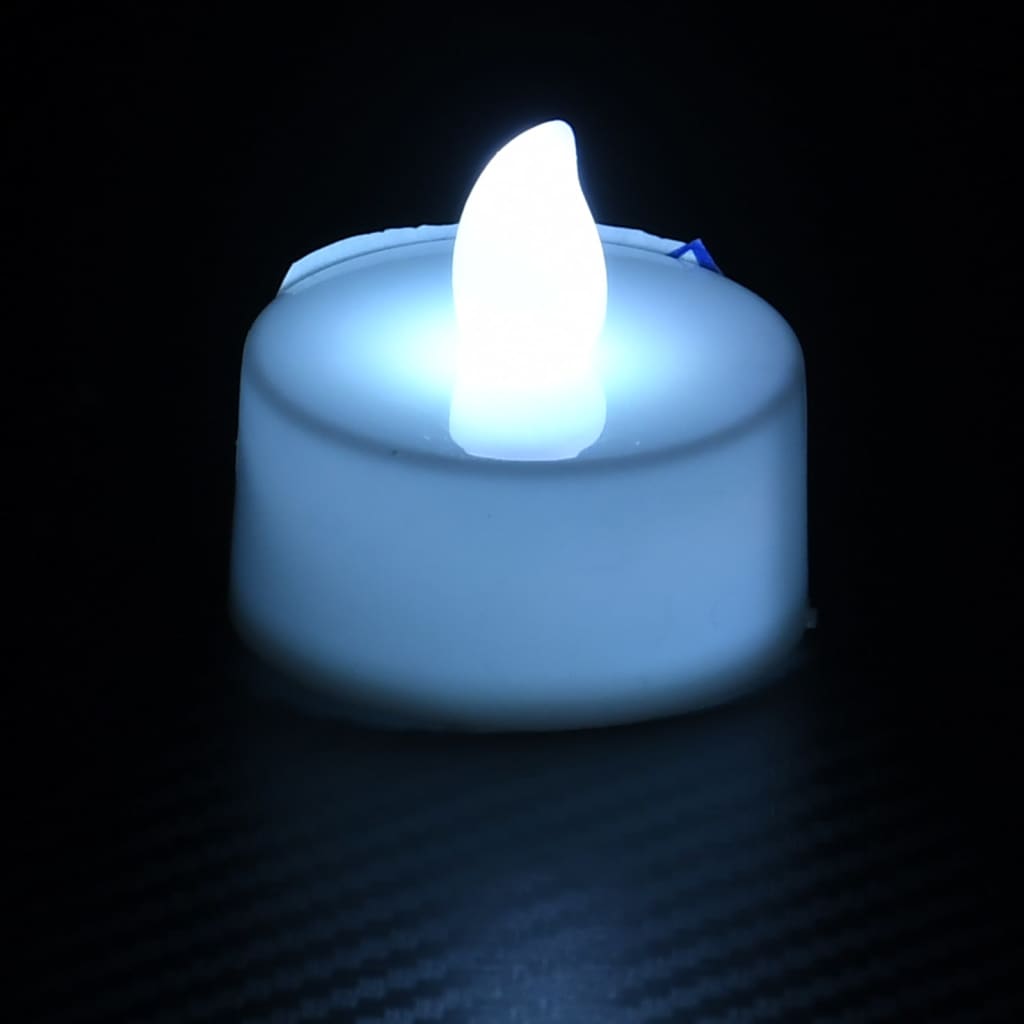 vidaXL Električne LED lučice bez plamena 50 kom šarene