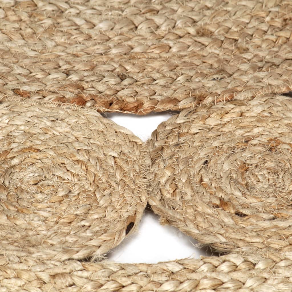 vidaXL Ručno rađeni pleteni tepih od jute 90 cm