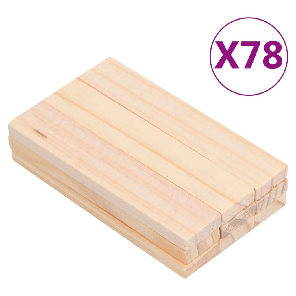 vidaXL Set drvenih građevnih blokova od 150 komada obojeni od borovine