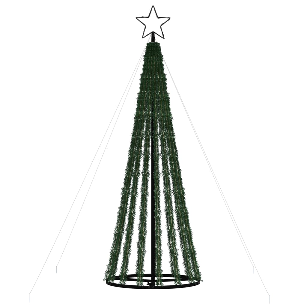 vidaXL Svjetleći stožac za božićno drvce 275 LED topli bijeli 180 cm