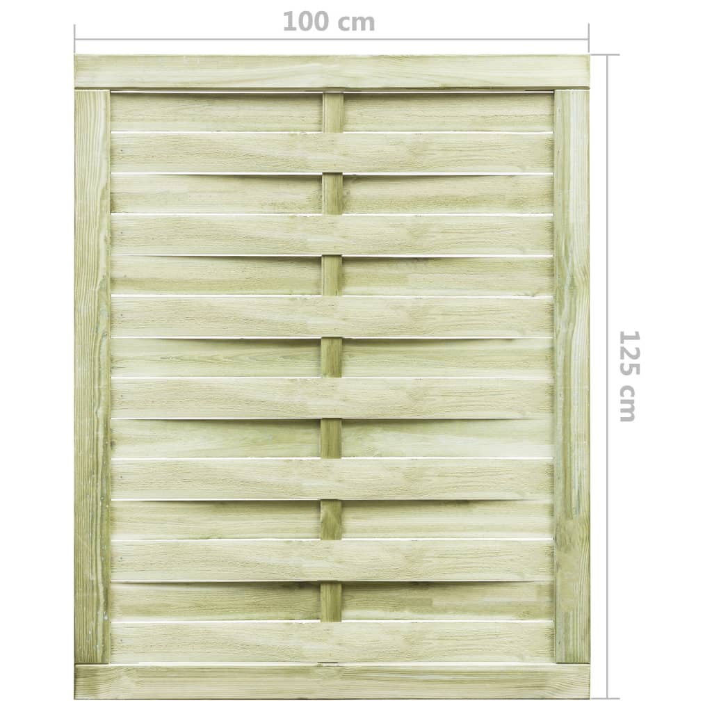 vidaXL Vrtna vrata od impregnirane borovine 100 x 125 cm zelena