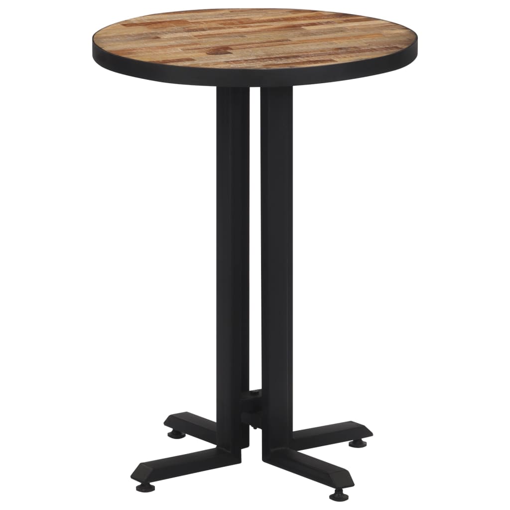 vidaXL Bistro stol okrugli Ø 55 x 76 cm od masivne obnovljene tikovine