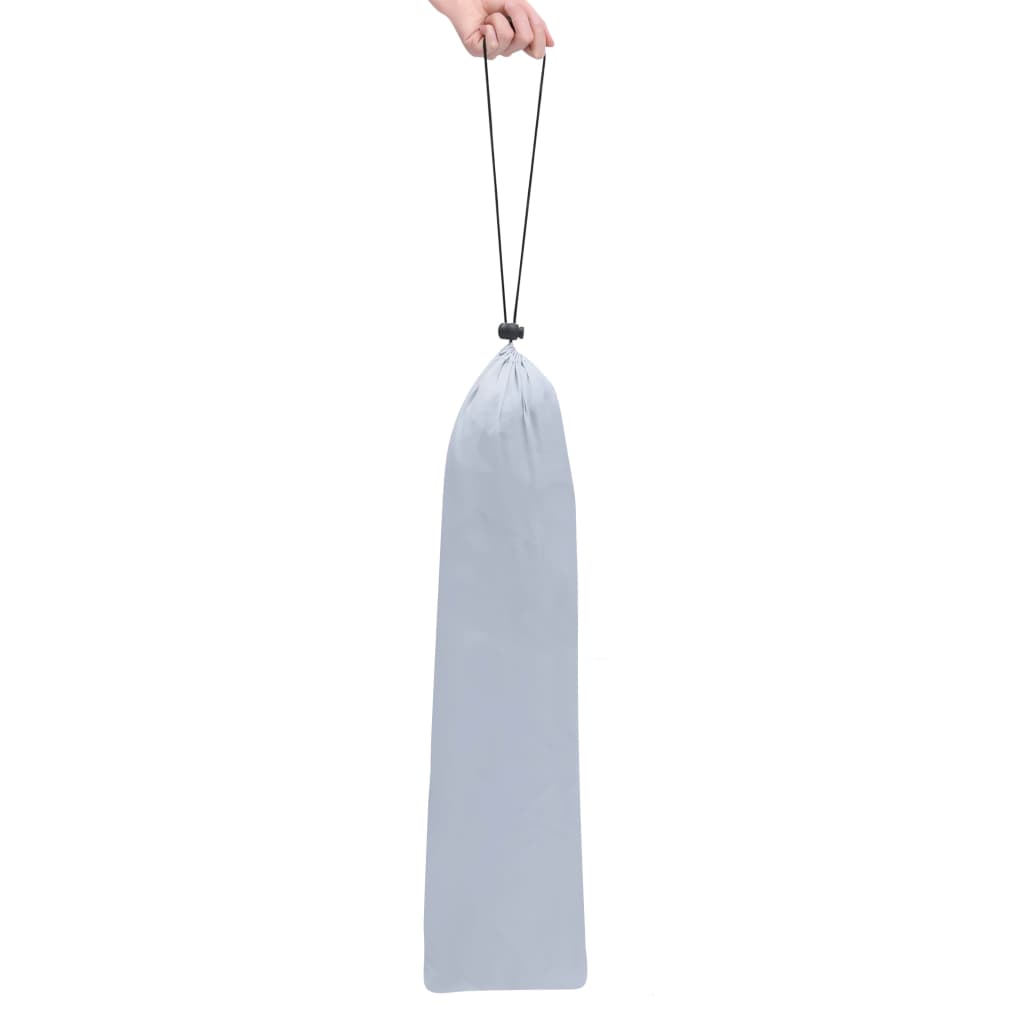 vidaXL Dječji šator tipi od poliestera s torbom sivi 115x115x160 cm