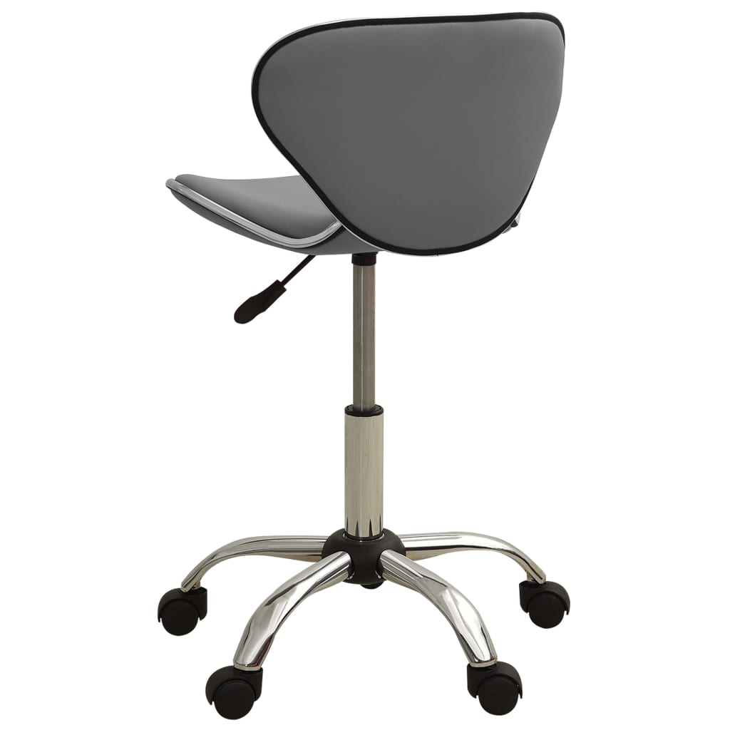 vidaXL Salonski stolac od umjetne kože sivi