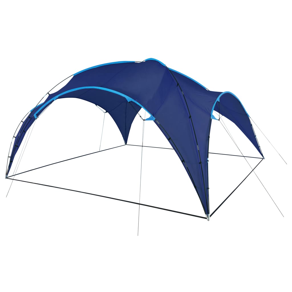 vidaXL Lučni šator za zabave 450 x 450 x 265 cm tamnoplavi