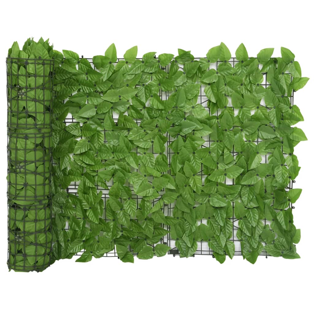 vidaXL Balkonski zastor sa zelenim lišćem 500 x 75 cm