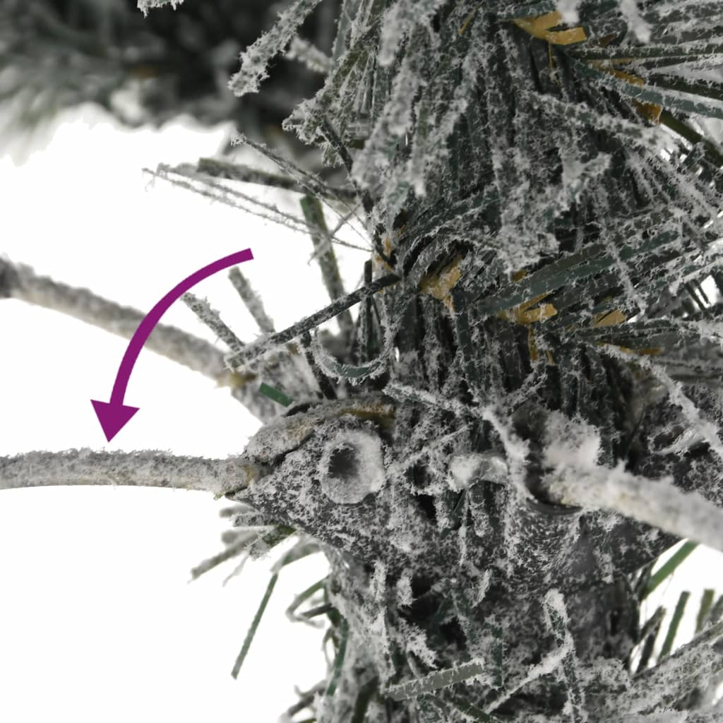 vidaXL Umjetno božićno drvce sa snijegom 120 cm PVC i PE