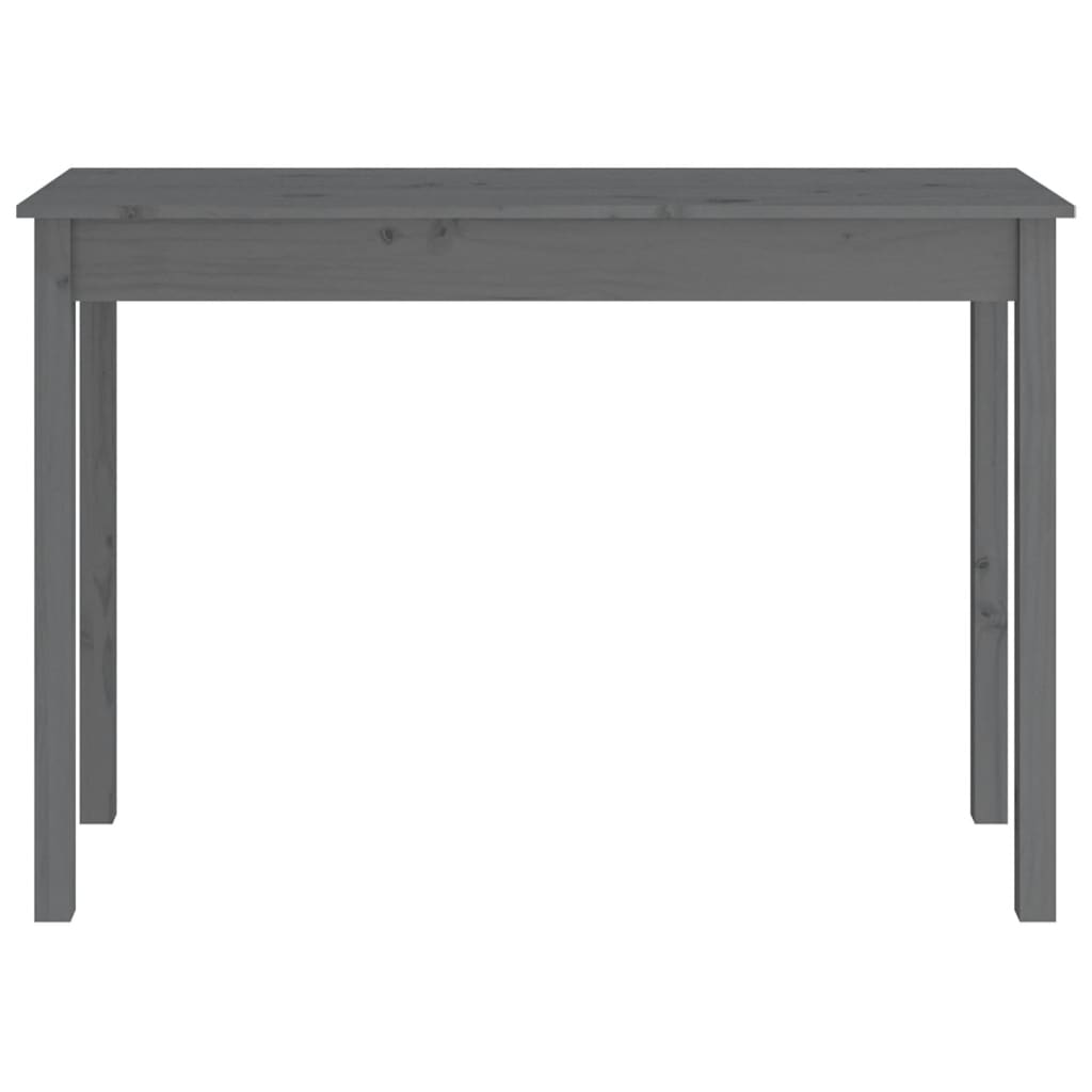 vidaXL Konzolni stol sivi 110 x 40 x 75 cm od masivne borovine