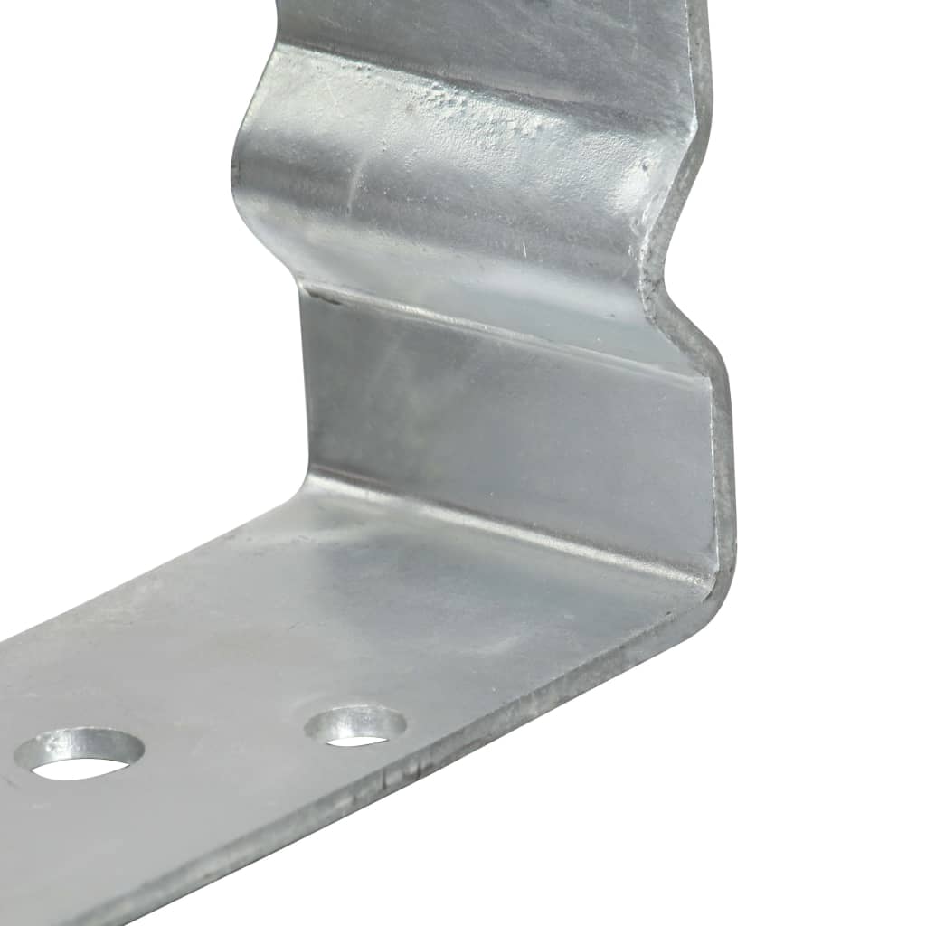 vidaXL Sidra za ogradu 6 kom srebrna 14 x 6 x 15 cm pocinčani čelik