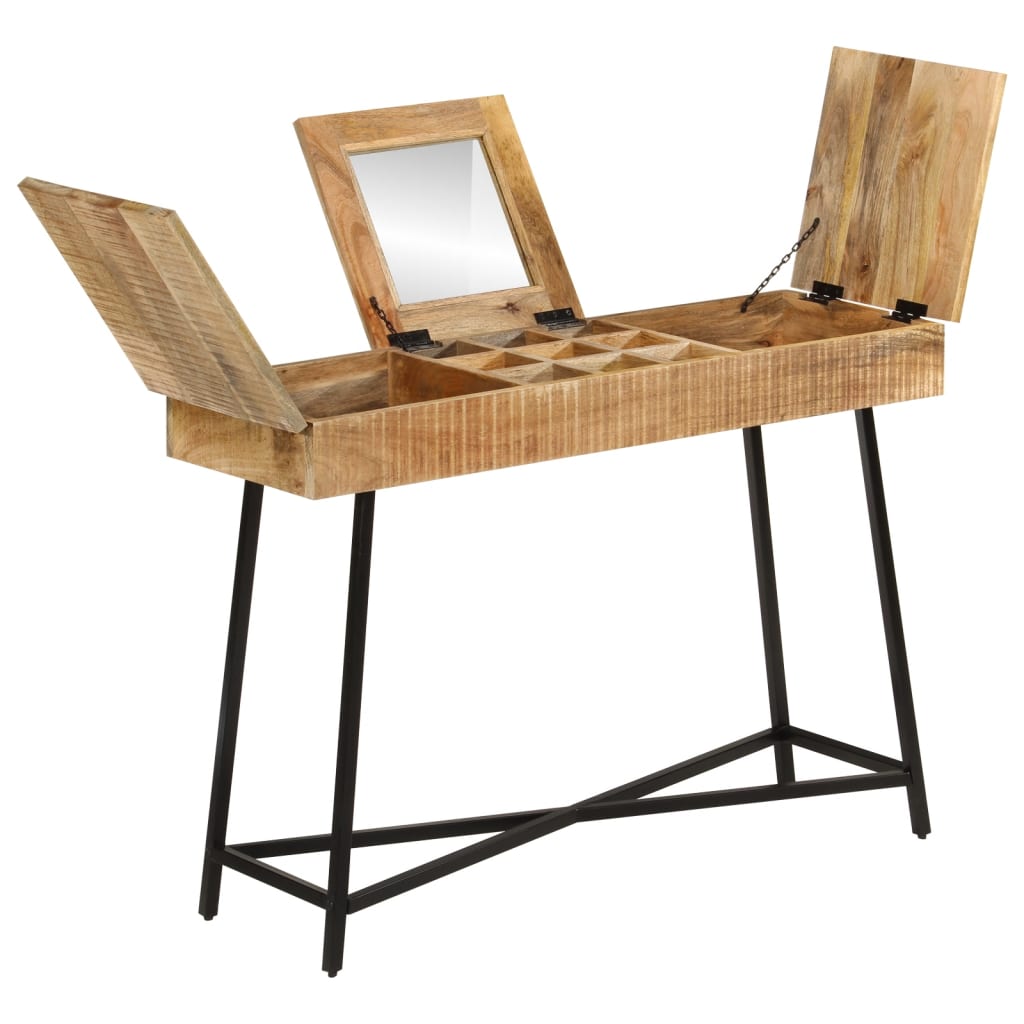vidaXL Toaletni stolić 105x35x75 cm od masivnog drva manga i željeza