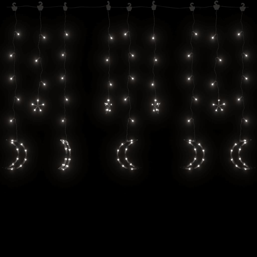 vidaXL Vilinska svjetla zvijezde i mjeseci 138 LED hladna bijela
