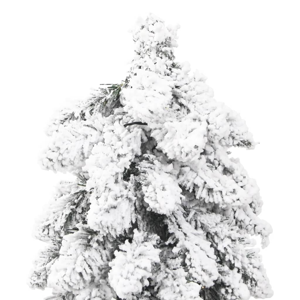 vidaXL Umjetno osvijetljeno božićno drvce sa 130 LED i snijegom 210 cm