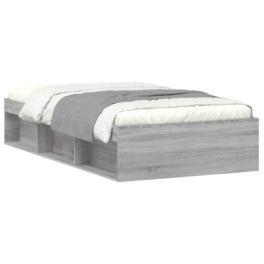 vidaXL Okvir kreveta siva boja hrasta 100x200 cm