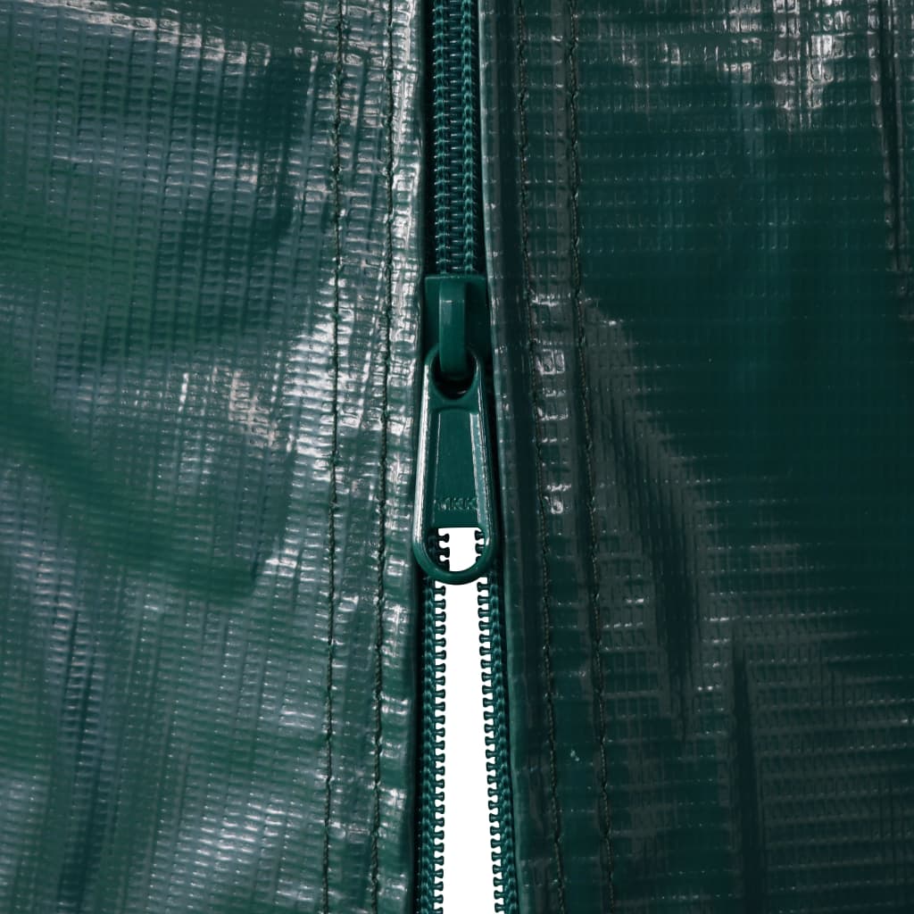 vidaXL Garažni šator PVC 1,6 x 2,4 m zeleni