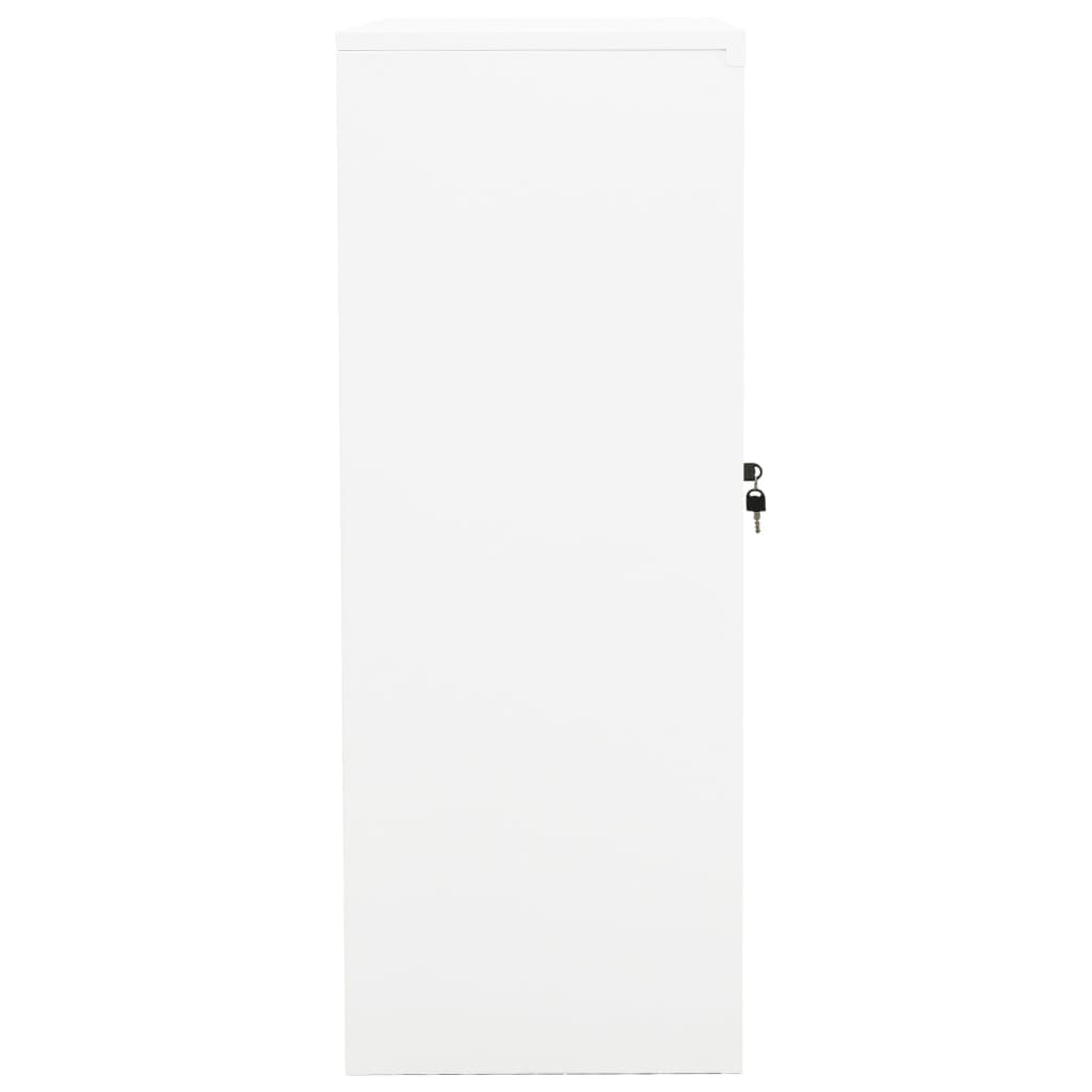 vidaXL Uredski ormarić bijeli 90 x 40 x 105 cm čelični