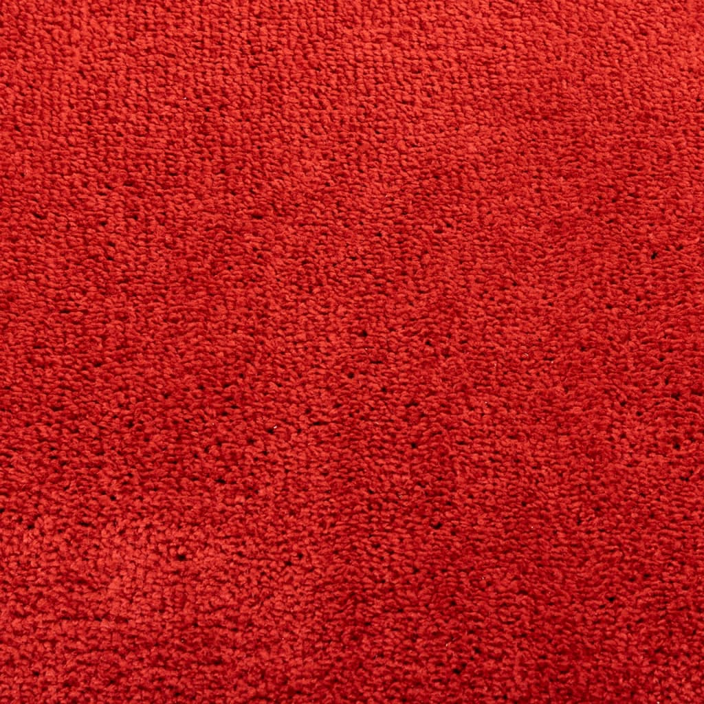 vidaXL Tepih OVIEDO kratkih vlakana crveni 80 x 250 cm