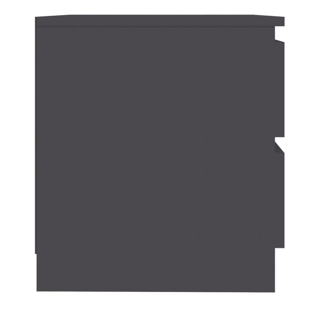 vidaXL Noćni ormarić sivi 50 x 39 x 43,5 cm od iverice