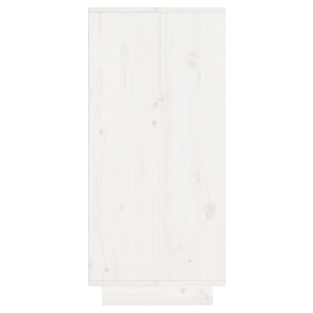 vidaXL Komoda bijela 60 x 34 x 75 cm od masivne borovine