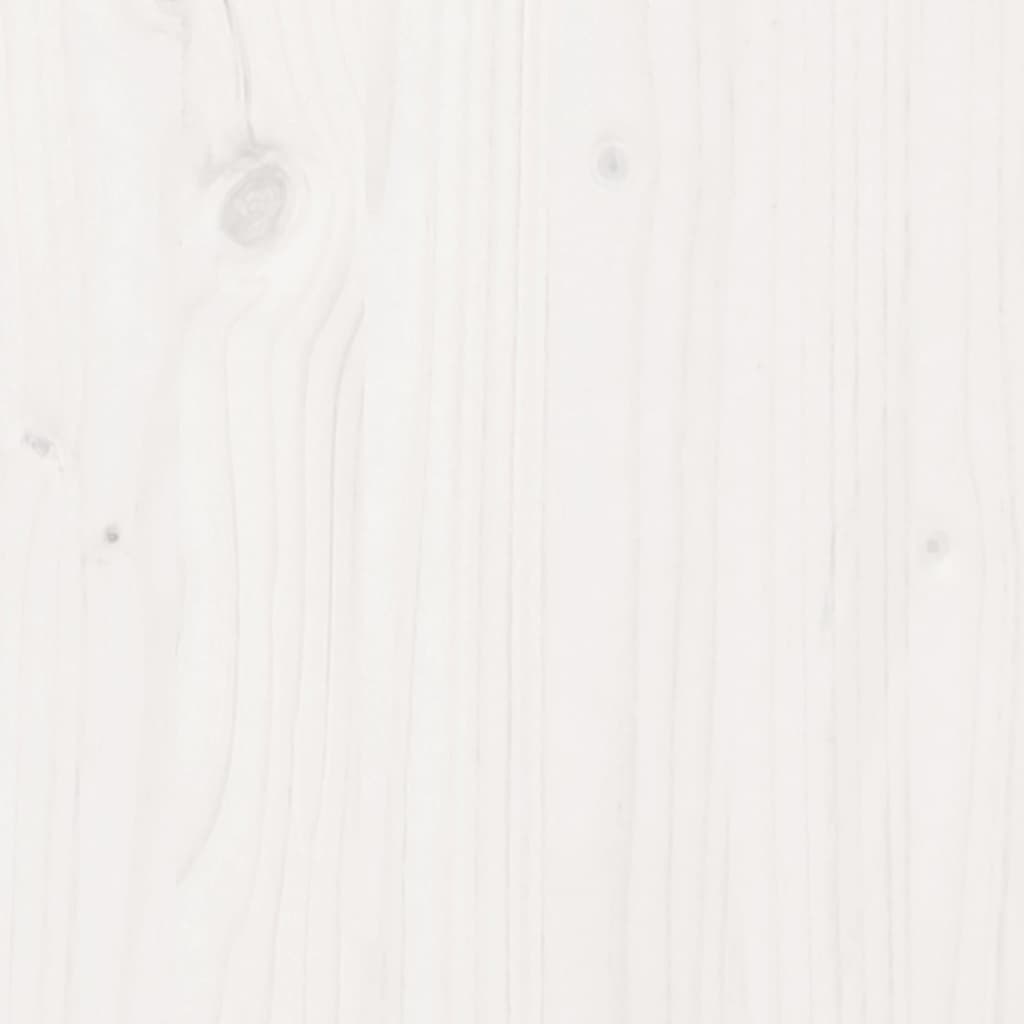vidaXL Uzglavlje bijelo 150 cm od masivne borovine