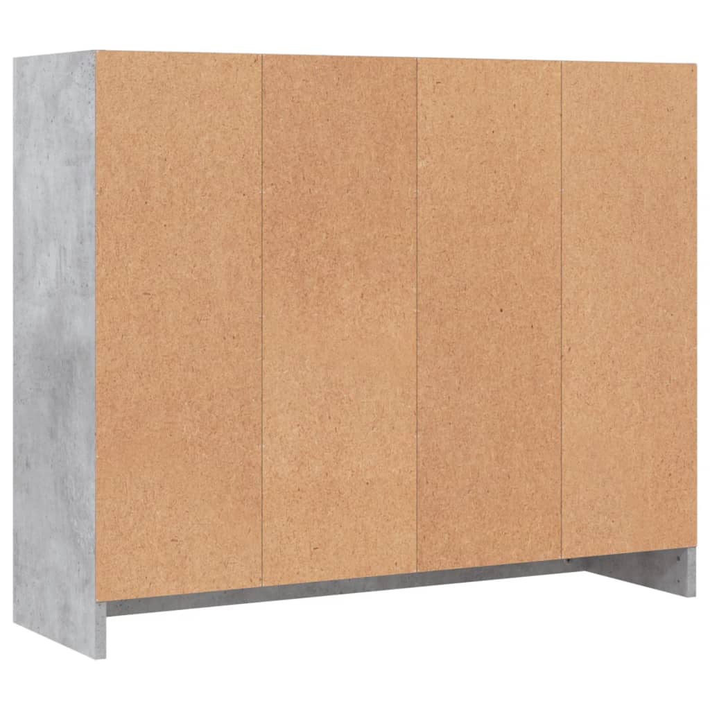 vidaXL Komoda siva boja betona 91x28x75 cm od konstruiranog drva