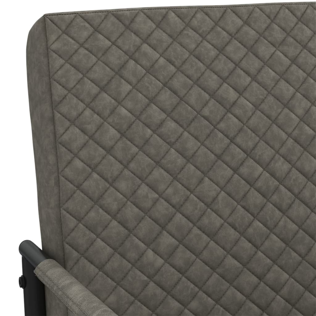 vidaXL Konzolna stolica od umjetne kože tamnosiva