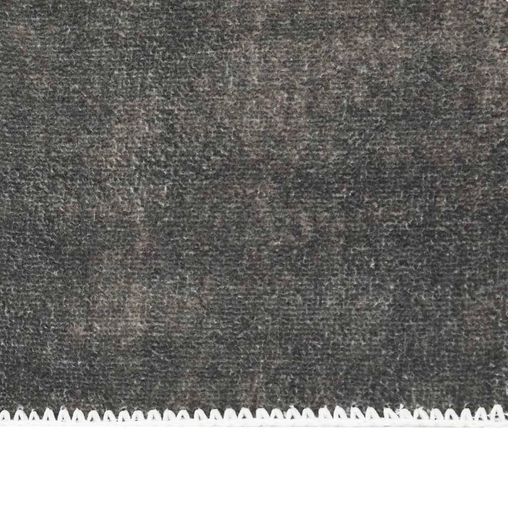 vidaXL Perivi tepih smeđe-sivi sklopivi 160 x 230 cm poliesterski