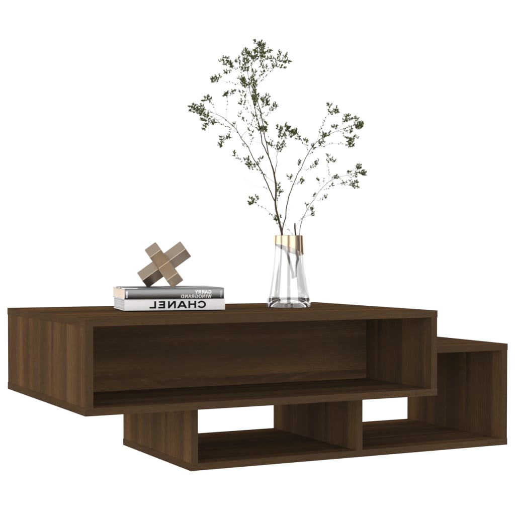 vidaXL Stolić za kavu smeđi hrast 105 x 55 x 32 cm konstruirano drvo