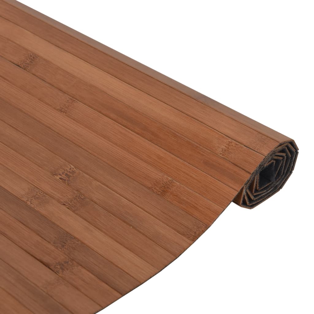 vidaXL Tepih pravokutni smeđi 100 x400 cm od bambusa