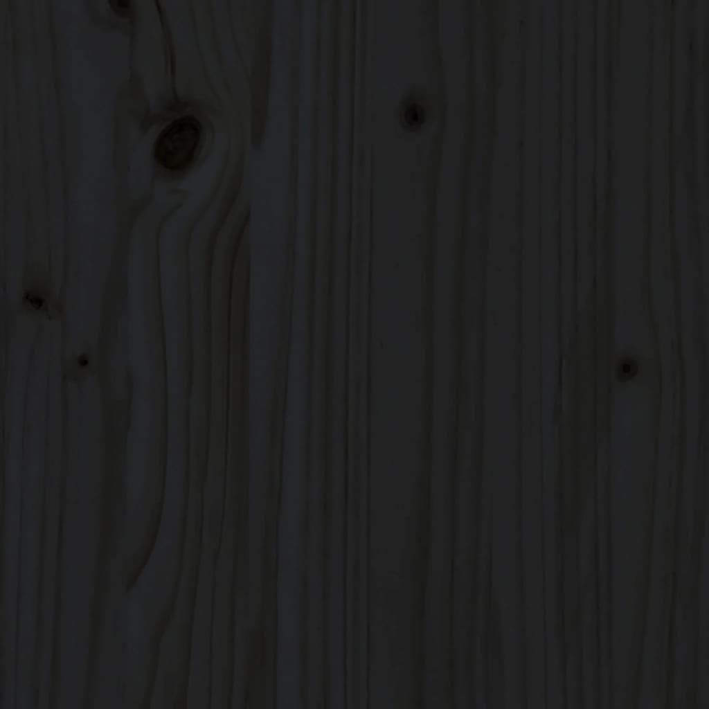 vidaXL 5-dijelna vrtna garnitura s jastucima crna od masivnog drva