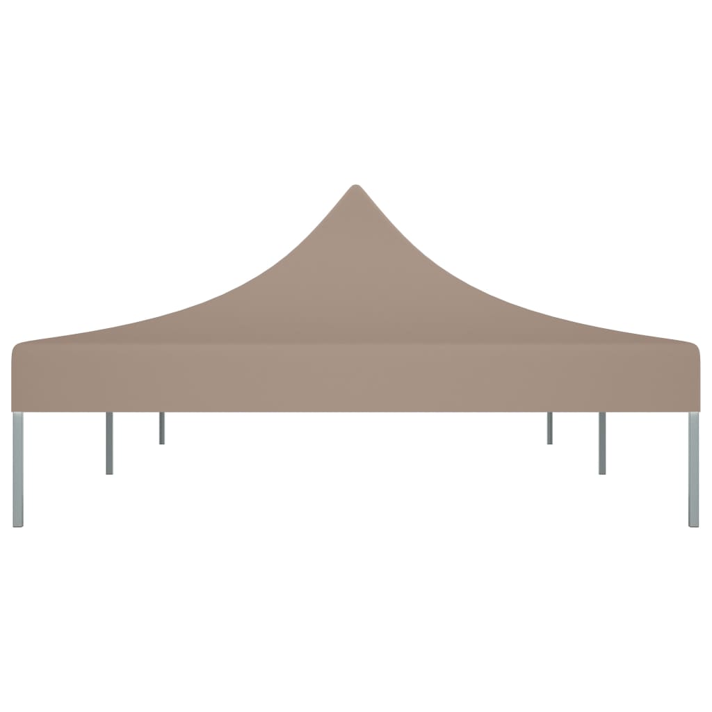 vidaXL Krov za šator za zabave 6 x 3 m smeđe-sivi 270 g/m²