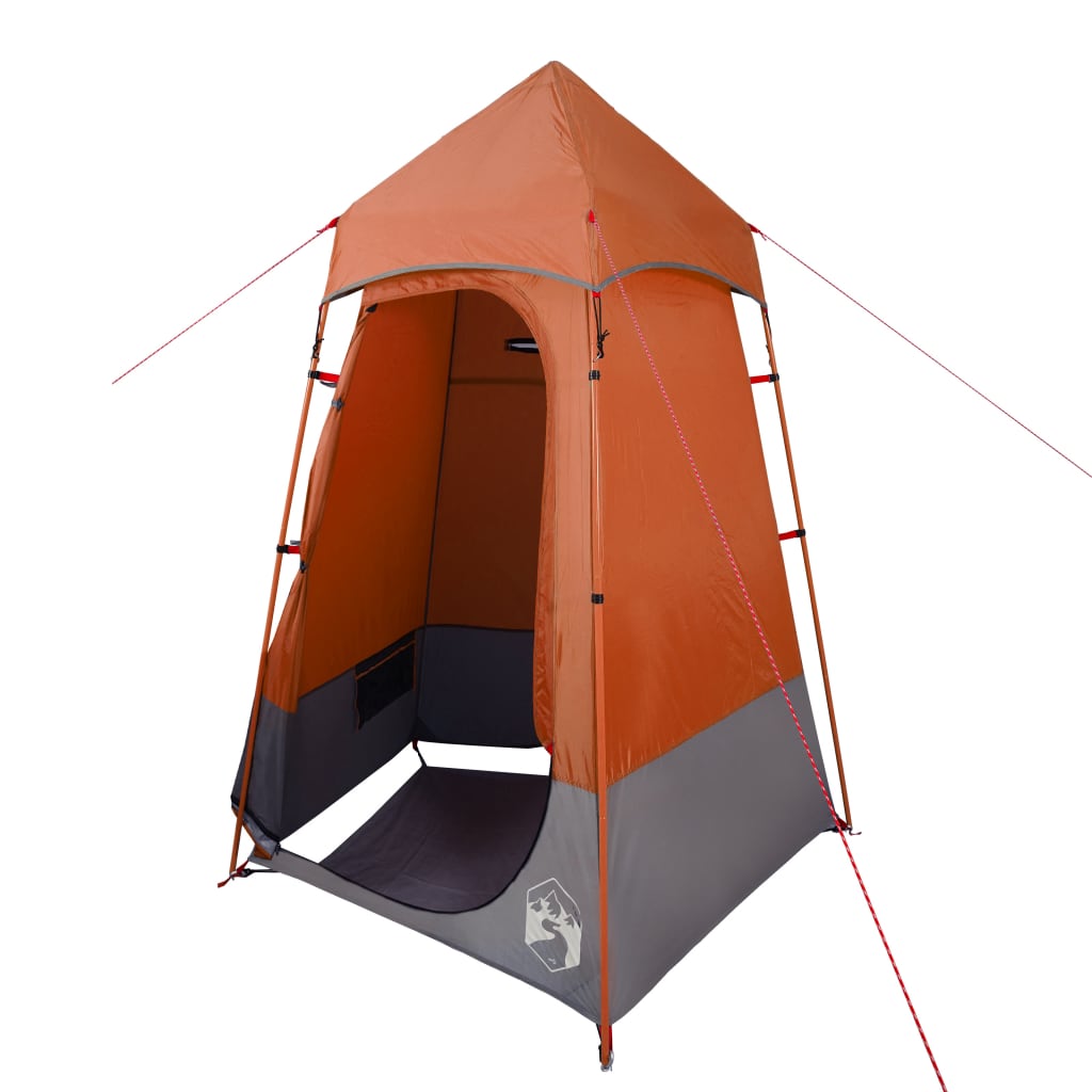 vidaXL Šator za privatnost sivo-narančasti 121x121x225 cm taft 190T