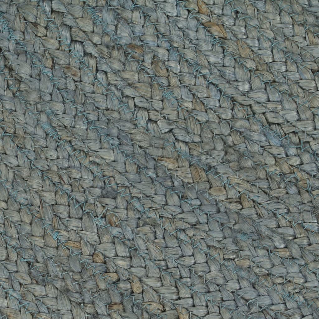 vidaXL Ručno rađeni tepih od jute okrugli 90 cm maslinastozeleni