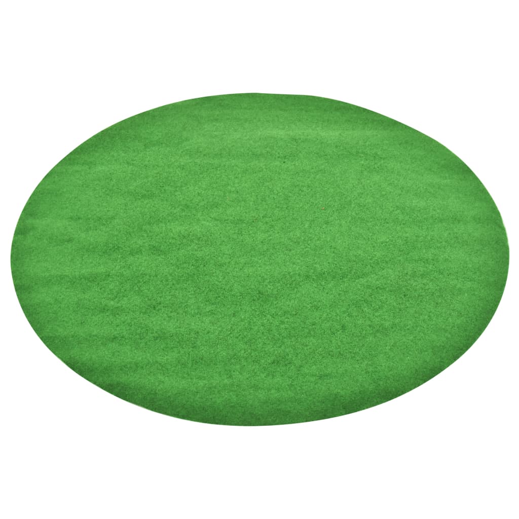 vidaXL Umjetna trava s ispupčenjima promjer 170 cm zelena okrugla