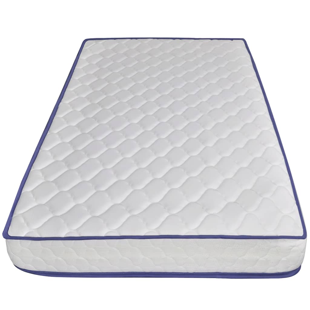 vidaXL Krevet od umjetne kože s memorijskim madracem bijeli 90x200 cm