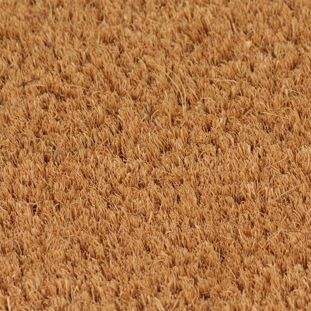 vidaXL Otirač prirodni 80 x 100 cm čupavi od kokosovih vlakana