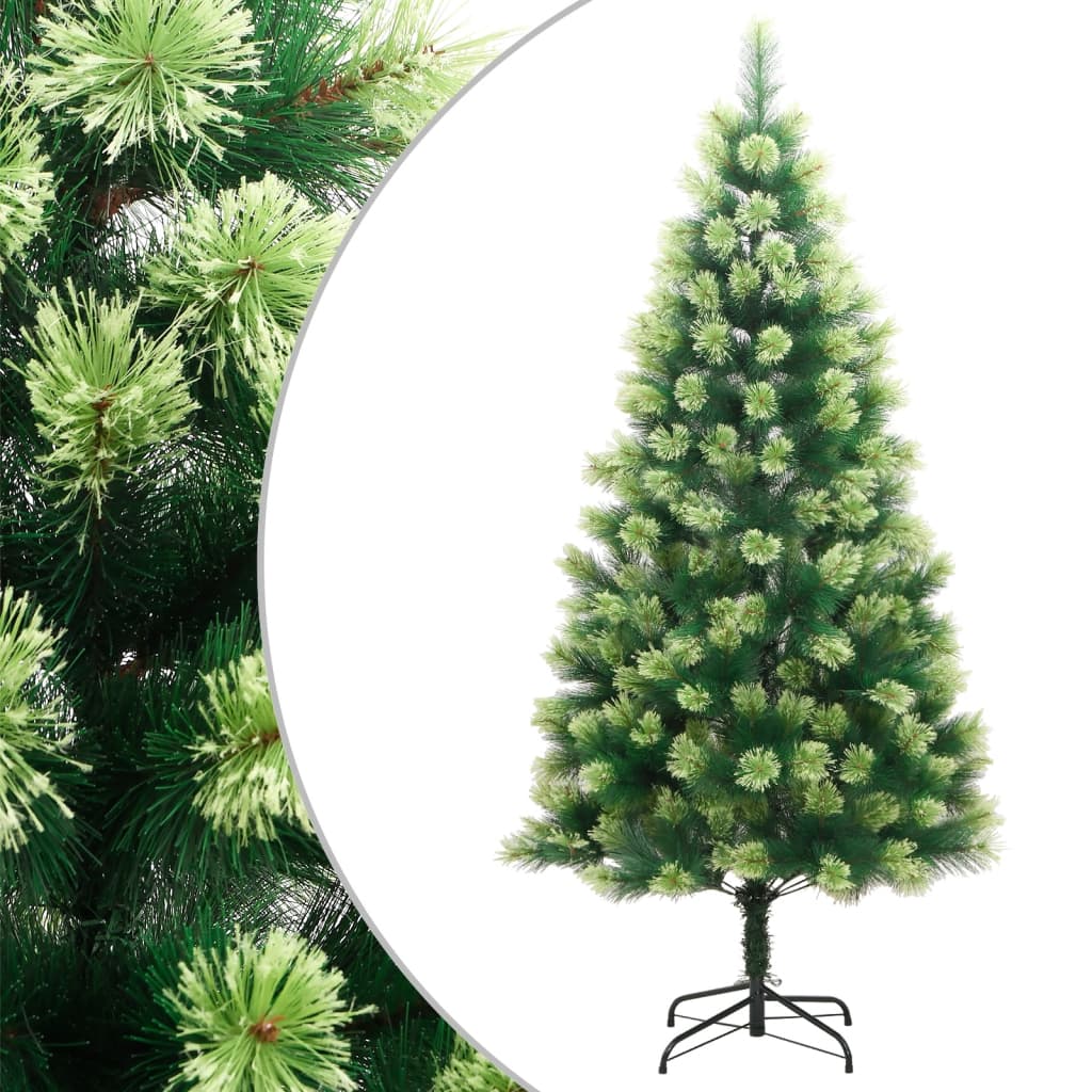 vidaXL Umjetno božićno drvce sa šarkama i stalkom 180 cm