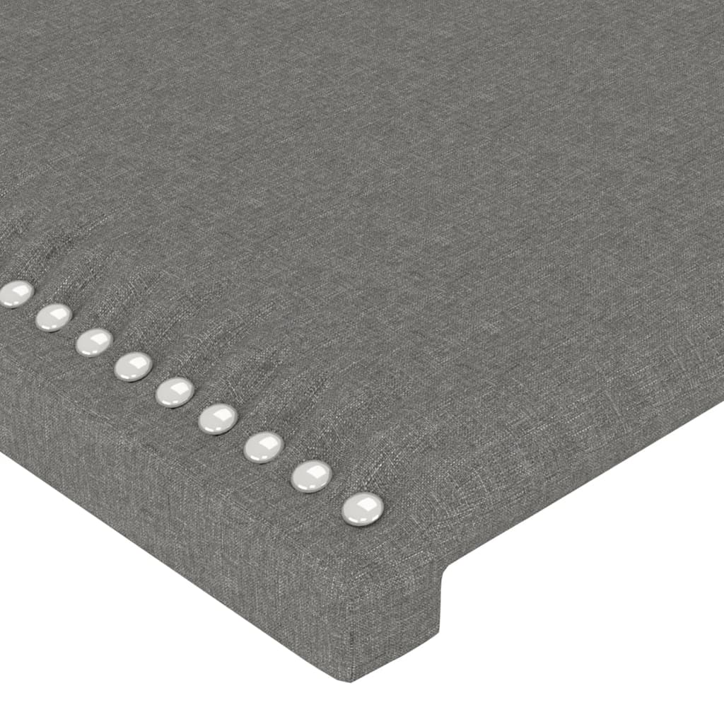 vidaXL Okvir za krevet s uzglavljem tamnosivi 160 x 200 cm od tkanine