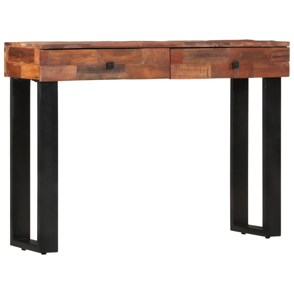 vidaXL Konzolni stol 110 x 30 x 76 cm od masivnog obnovljenog drva