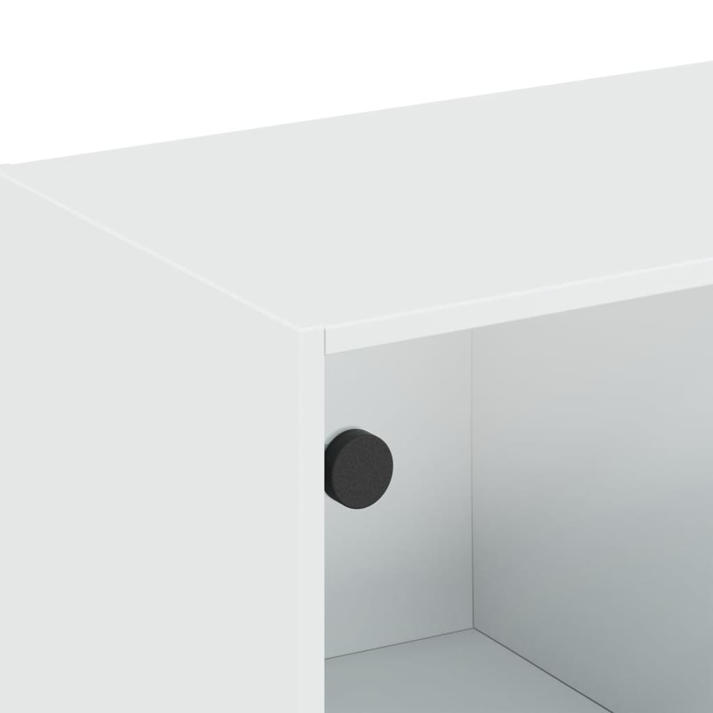 vidaXL Zidni ormarić sa staklenim vratima bijeli 102 x 37 x 35 cm