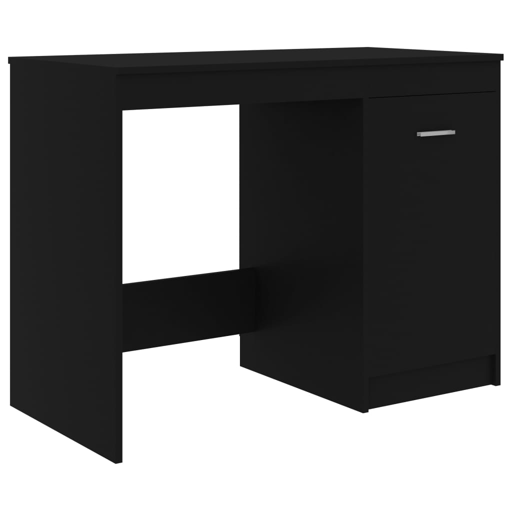 vidaXL Radni stol crni 100 x 50 x 76 cm od iverice