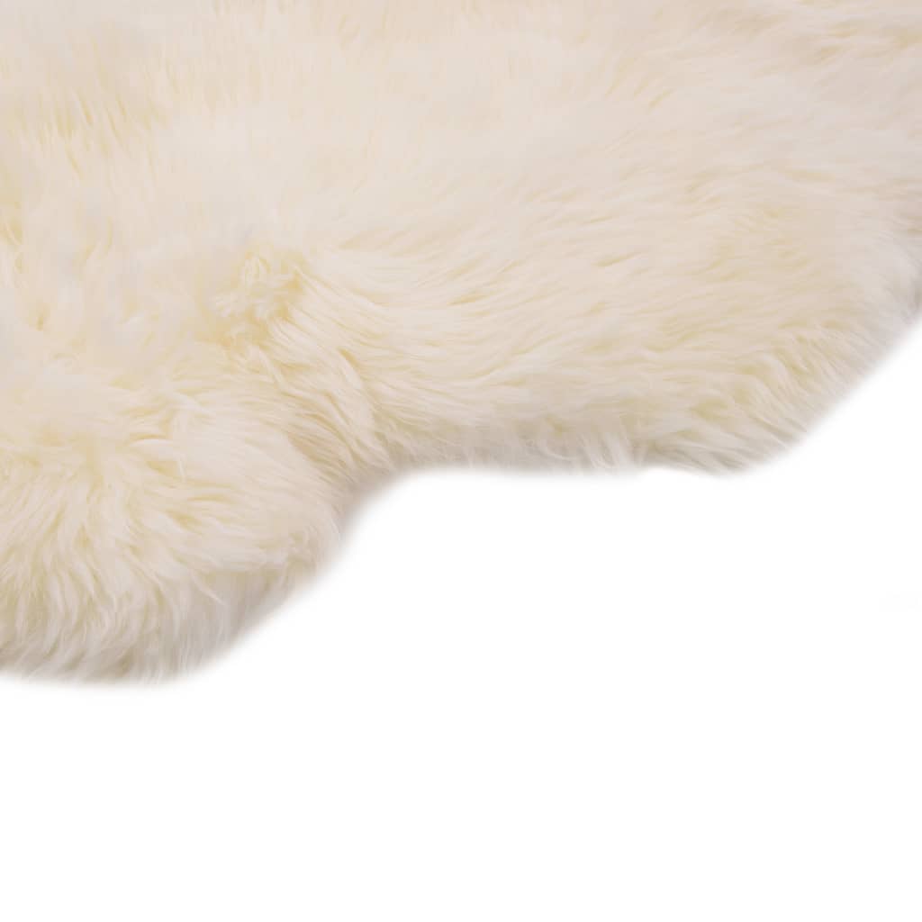 vidaXL Tepih od ovčje kože 60 x 90 cm bijeli