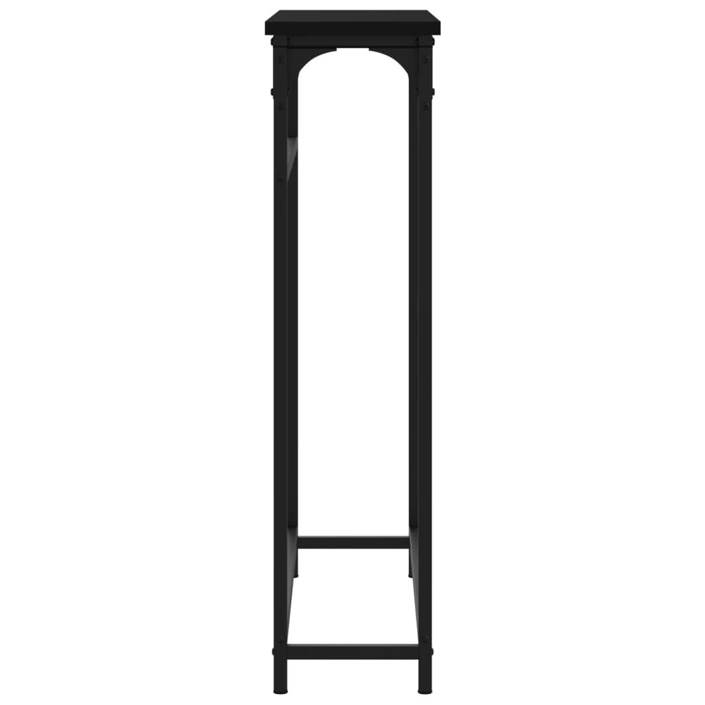 vidaXL Konzolni stol crni 75 x 19,5 x 75 cm od konstruiranog drva