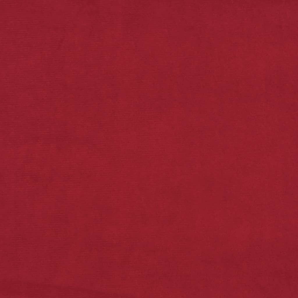 vidaXL Dvosjed na razvlačenje crvena boja vina baršunasti